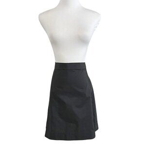 NWOT COS BLACK LYOCELL POLYAMIDE BLEND SIDE FRONT-PLEAT MINI SKIRT - S